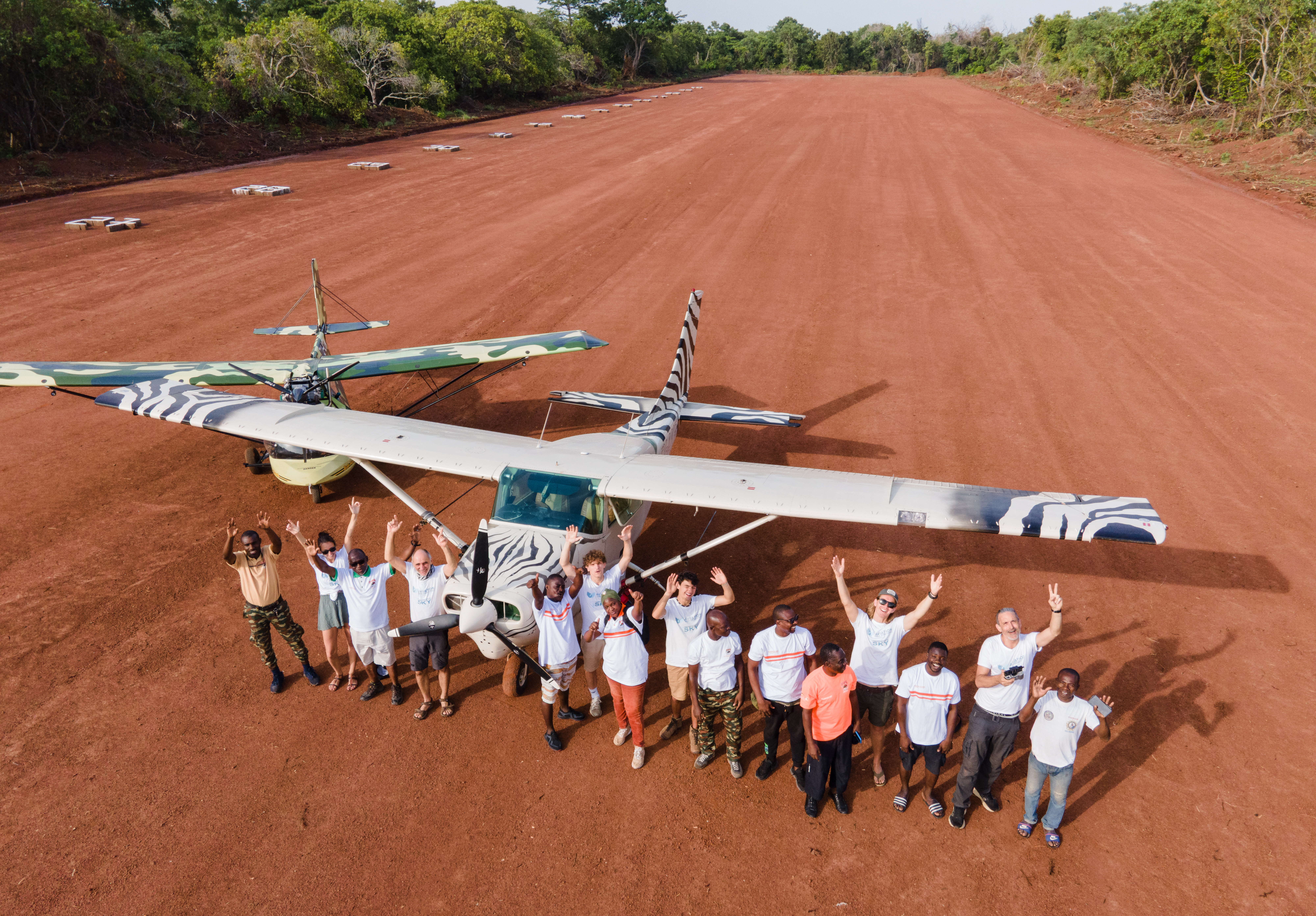 Inventaire aérien du Parc national de la Comoé en 2025 ©Xavier Vincke